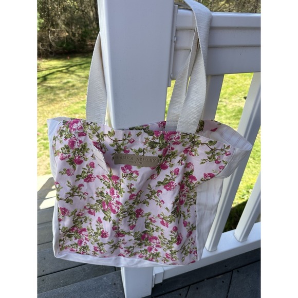 Laura Ashley Handbags - Laura Ashley Canvas Tote Cottagecore Shabby Chic NWT